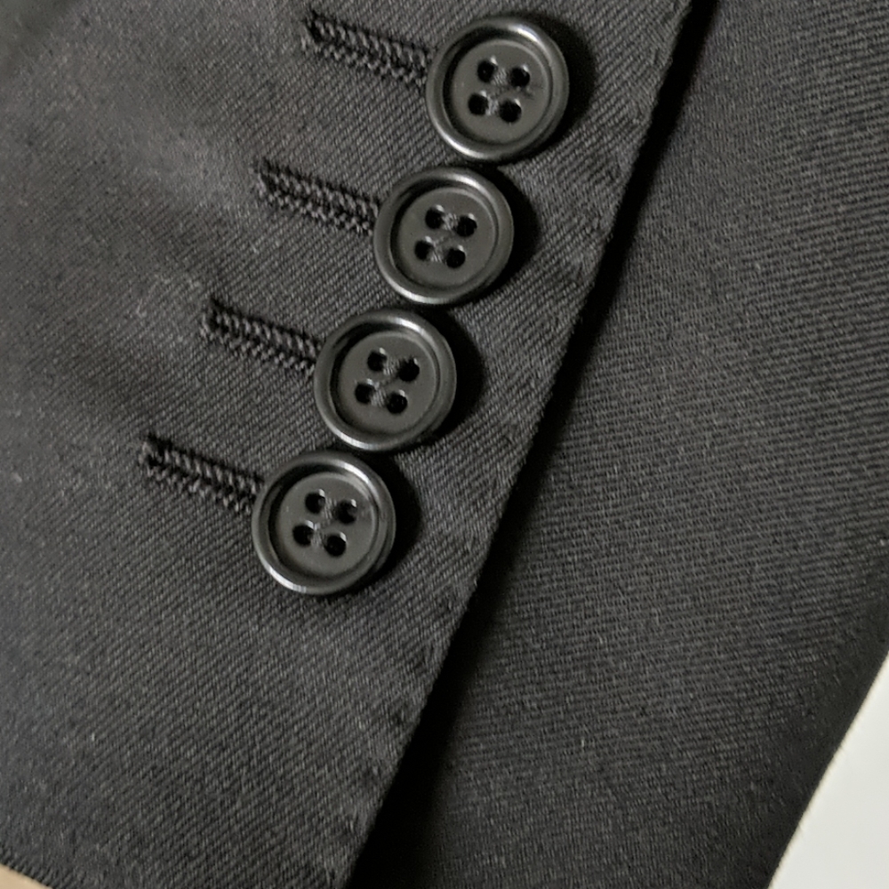 Canali black wool Super 140 blazer jacket 40R - Picture 4 of 8